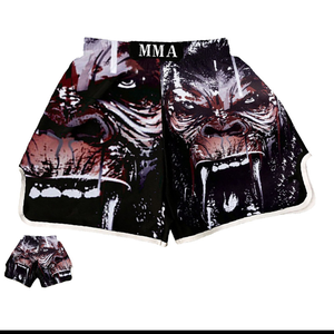 กางเกงขาสั้น MMA ระบายอากาศใส่สบายสำหรับผู้ชายกางเกงมวยไทยชุดศิลปะการต่อสู้ขายส่งจากโรงงาน - Product Image 2