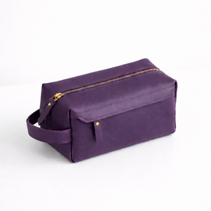 Neceser de Cuero Multifuncional, Bolsos de Maquillaje para Exteriores, Bolsos de Mano de Cuero Vacuno para Hombre, Bolsa de Cosméticos - Product Image 3