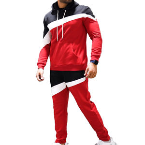 Survêtements d'hiver coupe normale imprimés avec logo personnalisé bon marché pour hommes Ensembles de vêtements d'extérieur de sport de haute qualité en tricot - Product Image 2