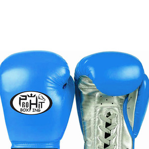 Ropa de entrenamiento Guantes de boxeo para hombre más vendidos con cordones Impermeable Color sólido Soporte de muñeca de cuero para ropa de entrenamiento - Product Image 5