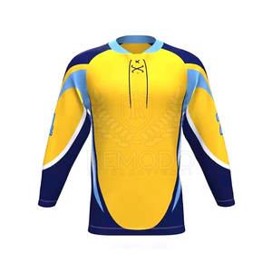 Jersey de hockey sobre hielo de poliéster 100% en talla adulta ropa de entrenamiento Jersey Color personalizado equipo deportivo Jersey de hockey sobre hielo - Product Image 1