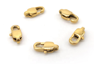 Fermoir en métal acier inoxydable pour collier et bracelet, 9mm/11mm/13mm/15mm/16mm/18mm, pour bijoux DIY