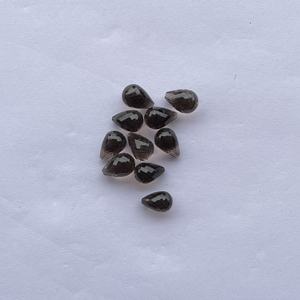8mm 10mm 12mm Cuarzo ahumado marrón natural Taladro superior sin perforar Gotas facetadas Piedras preciosas sueltas Precio al por mayor Distribuidor en línea Alibaba - Product Image 4