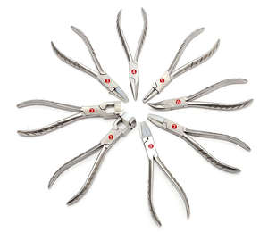 Kit de Herramientas de Ortodoncia, Alicates Dentales de Acero Inoxidable, Destornilladores Manuales con Certificación CE, Pinzas, Gancho de Crochet, Estuche con Cremallera para - Product Image 2