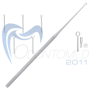 Instrumentos Quirúrgicos Veterinarios Odontomed, Cureta de Punta Cerrada Tipo Buck Ear # 2 Rectificadoras Manuales de Acero Inoxidable de 6.5 Pulgadas con Certificación CE Clase II - Product Image 3