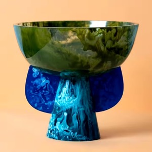 ชามสลัดเรซินขัดเงาเป็นมิตรกับสิ่งแวดล้อมสำหรับห้องครัวและบนโต๊ะชามเสิร์ฟดีไซน์ใหม่สำหรับงานเลี้ยง - Product Image 4