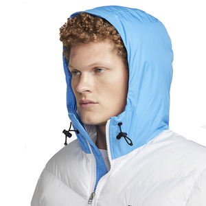 Veste matelassée de nouveau design pour homme, veste matelassée de couleur bleue et blanche avec taille et design personnalisés - Product Image 3