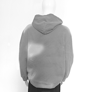 OEM Y2k Streetwear Custom Acid Washed Pullover Hoodie para hombres Vintage Rhinestone Solid Quarter Zip Boxy Plain Dyed Hoodies - Product Image 3