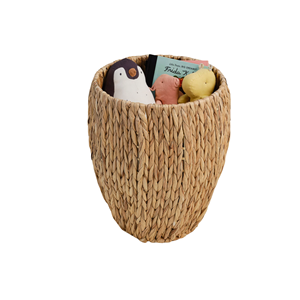 Natural Water Hyacinth Eco-Friendly Vintage Style Strawberry Shaped Kid <b>Basket</b> <b>Handles</b> New Special Design Cheap Wholesale Price - Product Image 3