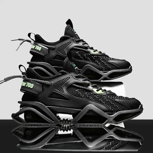 Zapatos negros de moda, nuevos, informales, para caminar, zapatillas deportivas para hombre, transpirables, para correr, de caña alta, estilo urbano. - Product Image 4