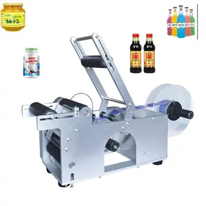 MT-50 Jar máy dán nhãn rượu vang bán tự động labeler Applicator của nhãn hiệu Mật ong nhãn dán nhãn máy cho Vòng chai