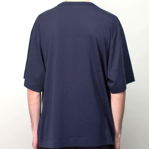 เสื้อยืดวินเทจของผู้ชายพิมพ์ลายออกแบบได้ตามต้องการผลกระทบจากกรดฟอกสีแสงแดดโอเวอร์ไซส์สไตล์ขาดๆน้ำหนักผ้าฝ้าย100% - Product Image 3