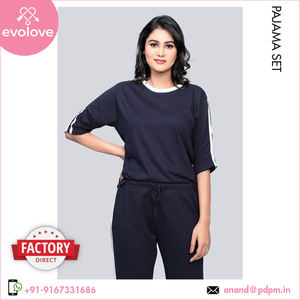 ชุดนอนผ้าฝ้าย2ชิ้นของผู้หญิงชุดกลางคืนนุ่มสบายชุดเซ็กซี่คุณสมบัติผู้ซื้อของแท้เดียวของ100% - Product Image 5