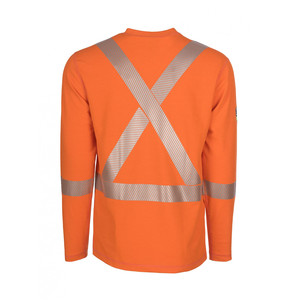 Customize New Product Men T <b>Shirt</b> Custom Logo Hi Vis Long Sleeve <b>Flame</b> Resistant Cotton Tee <b>Shirt</b> for Men - Product Image 2