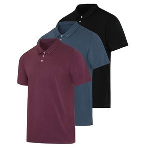 Polo de Alta Calidad para Hombre, Transpirable, de Spandex, Jersey de Seda, Tejido de Punto, Bordado, Colorido, Corto, Talla XL, Estampado - Product Image 3