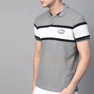 La mejor calidad, camisetas de polo hechas a medida para hombre, ropa informal de nuevo diseño en poliéster de patrón sólido y tela de punto - Product Image 2