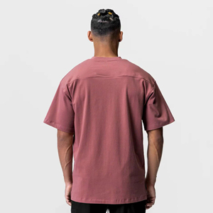 T-shirt uni coupe ajustée à prix abordable respirant T-shirts pour hommes à épaules tombantes antibactériennes les plus populaires - Product Image 4