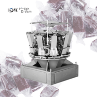 Haute Précision 1.6L Trémie Collations Enveloppé Bonbons Biscuits Multihead Peseur Pack Machine