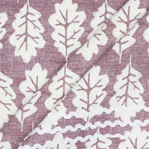 Produits textiles de maison de nappe couleur violette attaches en dentelle 150X300 cms 210gsm 100% coton fabriqué en inde - Product Image 4