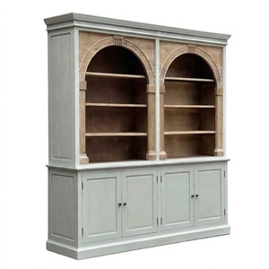 Vitrina Antigua Clásica, Librería de Madera, Estantes para Libros Diseñados para Interiores de Casas de Estilo Europeo - Product Image 2