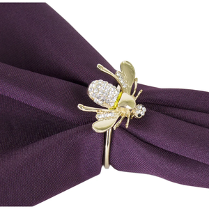 Servilletero de Metal ecológico 100% con acabado dúo para decoraciones de banquetes de boda servilletero de Color Natural - Product Image 2