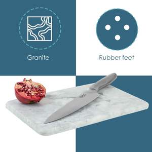Planche à découper en marbre naturel de cuisine, service et planche à découper en marbre, marbre véritable blanc naturel - Product Image 3