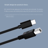 Kabel Printer USB Tipe C, kabel Data cetak USB Tipe C tipe-c ke tipe B untuk pemindai Printer HP Canon Dell