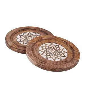 Posavasos de madera de alta calidad al precio más barato con la mejor calidad para decoración de mesa boda hecha a mano - Product Image 2