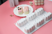 Moule en silicone 3D ondulé pour gâteau mousse, qualité alimentaire, en forme de S, symétrique, pour desserts, vente en gros