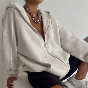 Nouvelle Arrivée – Sweat à Capuche Décontracté pour Femme en Mélange de Coton et Polaire Respirant, Imprimé Carreaux Hiver, Confortable avec Fermeture Éclair sur le Devant - Product Image 5