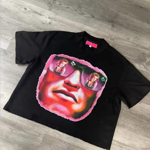 100% coton conception personnalisée fabrication et impression 320gsm lourd tenue décontracté impression graphique t-shirts unisexes - Product Image 5