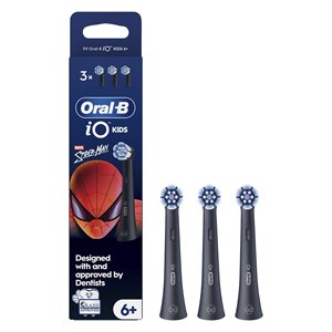 Têtes de rechange pour brosse à dents électrique Oral-B IO Series Kids Spiderman noires, lot de 3 - Product Image 3