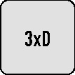 Carbide <b>Drill</b> <b>Bit</b> Force X DIN 6537K Type CTW R45715.0 D.15mm HM TiAlN 3xD for Dormer - Product Image 3