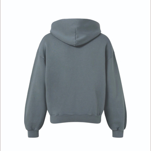 Sweat à capuche zippé décontracté pour homme 100 % coton, avec logo personnalisé, coupe ample et régulière, en tissu polaire thermique pour l'hiver, taille OEM - Product Image 2