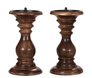 Bougeoir décoratif pour table à manger au design classique en bois naturel Bougeoir Chandelier à prix abordable - Product Image 5