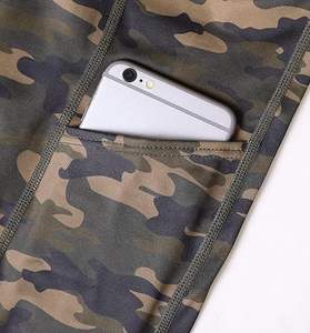 <b>Women's</b> High-Waisted Sports <b>Shorts</b> Camouflage Sublimation Quick Dry Gym <b>Yoga</b> Running <b>Shorts</b> Tummy Control Stretch Pattern - Product Image 5