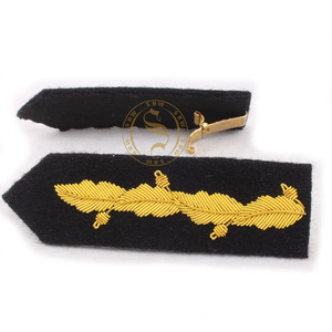 แผ่นผ้าปักลายใบไม้สีทองสีเงินตกแต่งด้วยพลอยเทียม - Product Image 1