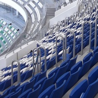 Système de sièges fixes avant Chaises de stade basculantes murales VIP d'intérieur Sièges de stade pliants pour gradins Arena Tribune Chair