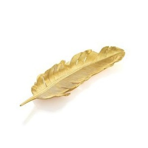 Plato de metal con diseño de hojas elegantes del proveedor de fabricante indio, bandeja redonda para servir frutas de tamaño personalizado, estilo rústico - Product Image 4