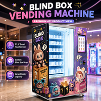 Distributeur automatique de boîtes-cadeaux à service libre 24h/24, écran tactile LED, graphismes personnalisés, fonction SDK, paiement multiple