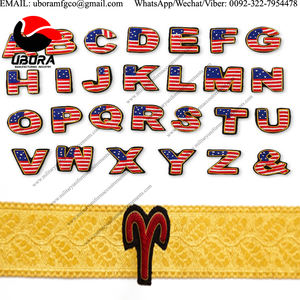 Broche en fil d'argent fait à la main de mode fournisseur de patchs de broderie personnalisés broderie de fil d'argent emblème brodé - Product Image 2