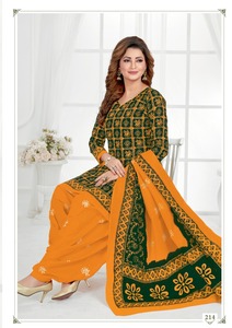 Último traje PATIALA estampado de algodón puro REYON de diseñador - Product Image 5