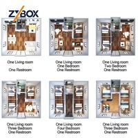 ZYBOX Maison conteneur extensible 20ft 40ft, toit à pignon jaune tournesol, porche blanc, préfabriquée, pour jardin, Airbnb, cabane, habitation
