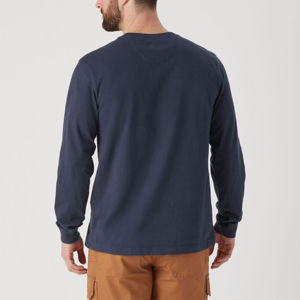 High Quality <b>Men's</b> Long Sleeve <b>Pocket</b> Tee Premium Cotton Casual <b>Shirt</b> <b>with</b> Functional Chest <b>Pocket</b> for Everyday Comfortable - Product Image 2