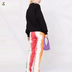 Suéter de invierno con estampado DTG de manga larga y hombros caídos para mujer, sudadera de talla grande transpirable tejida de alta calidad a buen precio - Product Image 3