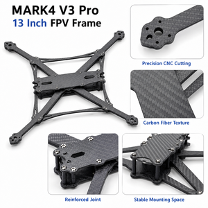 MARK4 V3 Pro 13 Inch Carbon Fiber FPV <b>Drone</b> Frame Kit for Long Range <b>Quadcopter</b> DIY Build - Product Image 3