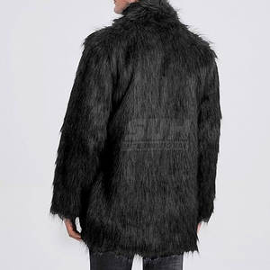 Chaqueta con Capucha de Piel Sintética para Hombre, Material de Lana y Poliéster, Invierno, Ecológica, Transpirable, Servicio OEM, Personalizable, Alta Calidad - Product Image 2