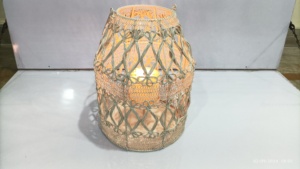 Of White Powder Wire Wax Light <b>Lantern</b> Hanging Tealight Candle Holders <b>Large</b> for Wedding Parties Christmas and Special Occasion - Product Image 3