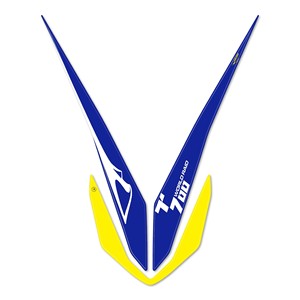 สติกเกอร์บังโคลนรถ3D สีฟ้าสำหรับ Yamaha Tenere 700 World RAID เข้ากันได้กับรูปลอกมอเตอร์ไซค์ - Product Image 1