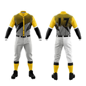 Tenue d'équipe personnalisée pour hommes, ensemble de maillot et de pantalon de softball et de baseball, vente chaude, maillot et pantalon imprimés respirants personnalisés, prix de gros - Product Image 4